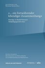 Buchcover "… ein fortwährender lebendiger Zusammenhang"