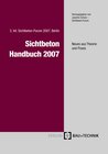 Buchcover Sichtbeton Handbuch 2007