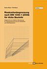 Buchcover Rissbreitenbegrenzung nach DIN 1045-1 (2008) für dicke Bauteile