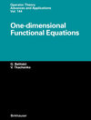 Buchcover One-dimensional Functional Equations
