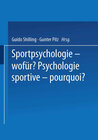 Buchcover Sportpsychologie — wofür? / Psychologie sportive — pourquoi?