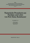 Buchcover Numerische Prozeduren