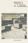 Buchcover Methoden zur Analyse von kurzen Zeitreihen