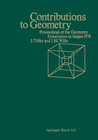 Buchcover Contributions to Geometry