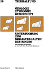 Buchcover Untersuchung zum Sozialverhalten des Rindes