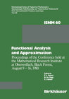 Buchcover Functional Analysis and Approximation