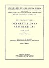 Buchcover Commentationes arithmeticae 2nd part