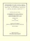 Buchcover Commentationes arithmeticae 3rd part