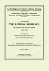 Buchcover The rational mechanics of flexible or elastic bodies 1638 - 1788