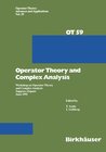 Buchcover Operator Theory and Complex Analysis