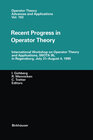 Buchcover Recent Progress in Operator Theory
