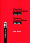 Buchcover Wörterbuch der Humanbiologie / Dictionary of Human Biology