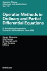 Buchcover Operator Methods in Ordinary and Partial Differential Equations