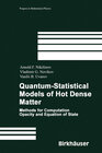 Buchcover Quantum-Statistical Models of Hot Dense Matter