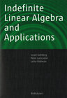 Buchcover Indefinite Linear Algebra and Applications