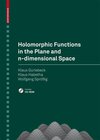 Buchcover Holomorphic Functions in the Plane and n-dimensional Space