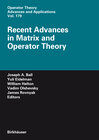 Buchcover Recent Advances in Matrix and Operator Theory