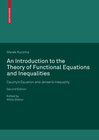 Buchcover An Introduction to the Theory of Functional Equations and Inequalities