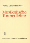 Buchcover Musikalische Formenlehre