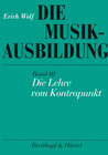Buchcover Die Musikausbildung / Die Lehre vom Kontrapunkt