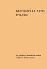 Buchcover Breitkopf & Härtel 1719-1969