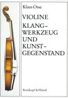 Buchcover Violine - Klangwerkzeug und Kunstgegenstand