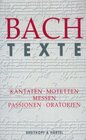 Buchcover Bach Texte