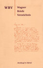 Buchcover Wagner-Briefe-Verzeichnis