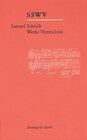 Buchcover Samuel Scheidt Werke-Verzeichnis