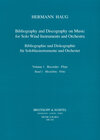 Buchcover Bibliographie und Diskographie der Musik für Soloblasinstrumente... / Bibliographie und Diskographie der Musik für Solob