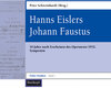 Buchcover Hanns Eislers Johann Faustus