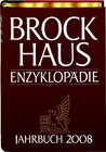 Buchcover Brockhaus Enzyklopädie Jahrbuch 2008 (Halbleder-Einband)