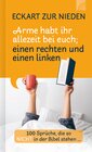 Buchcover Arme habt ihr allezeit bei euch; einen rechten und einen linken