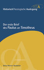 Buchcover Der erste Brief des Paulus an Timotheus