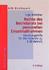 Buchcover Die Rechte des Betriebsrats bei personellen Einzelmassnahmen