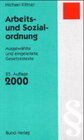 Buchcover Arbeits- und Sozialordnung