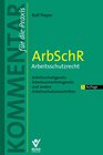 Buchcover ArbSchR - Arbeitsschutzrecht