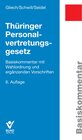 Buchcover Thüringer Personalvertretungsgesetz