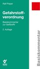 Buchcover Gefahrstoffverordnung