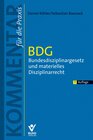 Buchcover BDG - Bundesdisziplinargesetz und materielles Disziplinarrecht