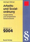 Buchcover Arbeits- und Sozialordnung CD-ROM