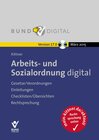 Buchcover Arbeits- und Sozialordnung digital Version 17.0