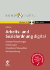Buchcover Arbeits- und Sozialordnung digital Version 18.0