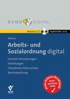 Buchcover Arbeits- und Sozialordnung digital Version 17.1