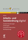 Buchcover Arbeits- und Sozialordnung digital Version 18.1