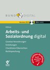 Buchcover Arbeits- und Sozialordnung digital Version 19.0