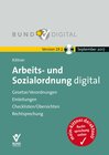 Buchcover Arbeits- und Sozialordnung digital Version 19.1