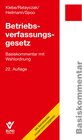 Buchcover Betriebsverfassungsgesetz (BetrVG)