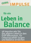 Buchcover Leben in Balance