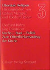 Buchcover Oberstufe Religion / Kirche - Staat - Politik